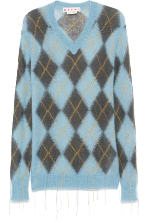 Marni Argyle-intarsia sweater