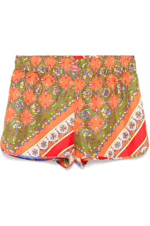 Puccini Festa-print silk shorts