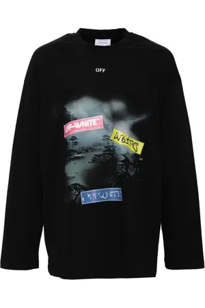 OFF-WHITE Type sticker wide T-shirt