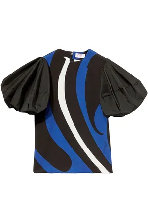 Puccini Marmo-print top