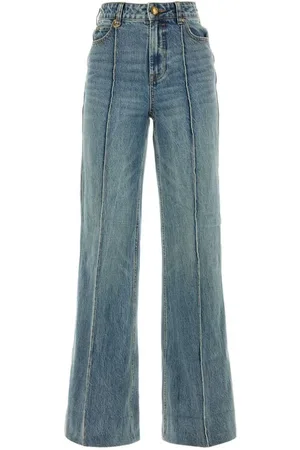 ZIMMERMANN Illustration wide-leg jeans