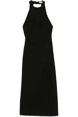 Twin-Set Halterneck midi dress