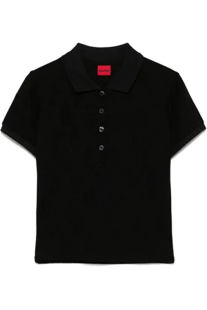 HUGO BOSS Logo-jacquard polo shirt