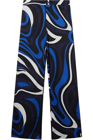 Puccini Marmo-print trousers