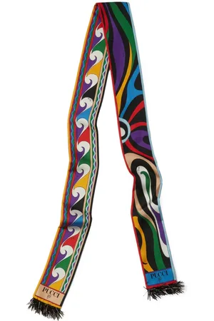 Puccini Marmo-print silk scarf