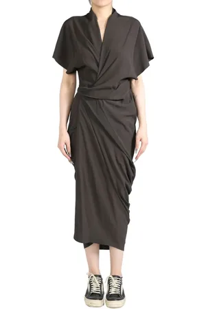 Rick Owens Wrap midi dress