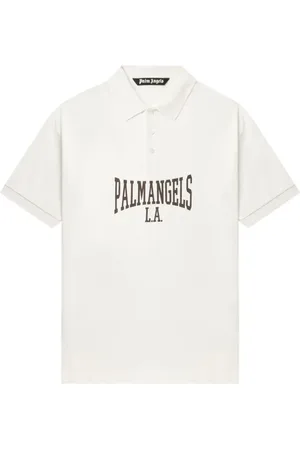Palm Angels Logo print polo shirts