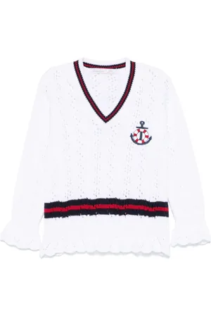 PATACHOU Anchor-embroidered sweater