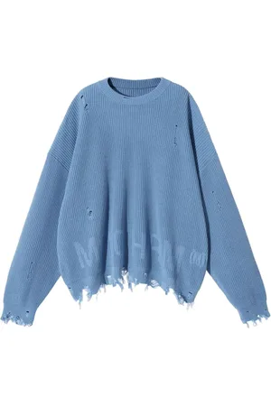 Monochrome Distressed-effect jumper