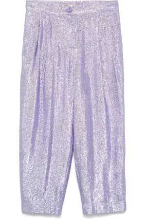 Stella McCartney Metallic-finish trousers