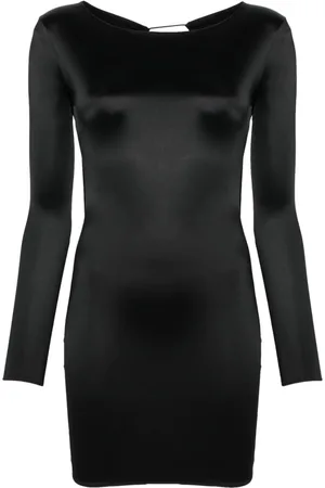 MAISON CLOSE Open-back long-sleeve mini dress