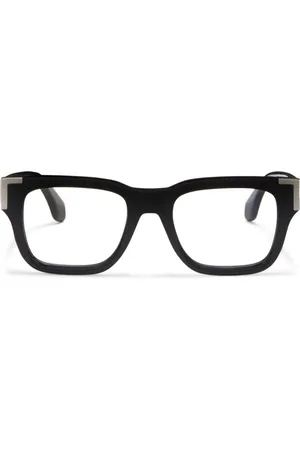 Palm Angels Logo-engraved rectangular-frame glasses