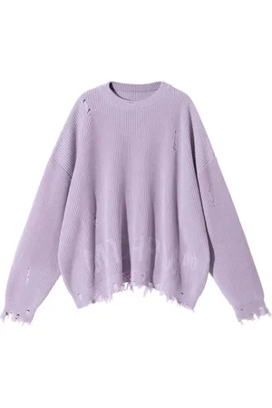 Monochrome Distressed-effect jumper