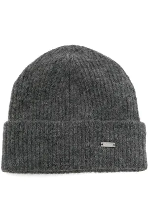 HERNO Logo-plaque beanie hat