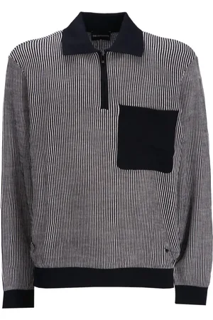 Emporio Armani Patterned-jacquard polo shirt