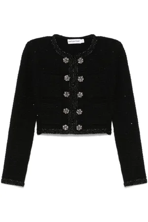 Self-Portrait Textured knit jacket