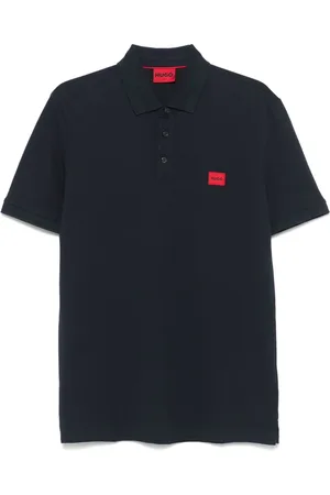 HUGO BOSS Logo-patch cotton-piqu?? polo shirt