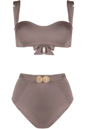 Noire Swimwear Seashell bandeau bikini set