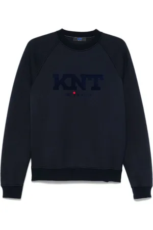 Kiton Logo-flocked sweatshirt