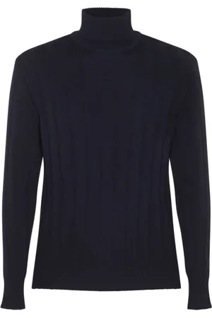 LARDINI Ribbed-knit wool jumper
