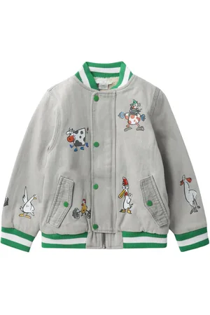Stella McCartney Farmyard-appliqu?? bomber jacket