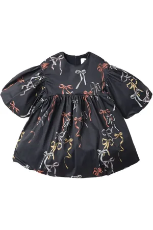 RASPBERRY PLUM Bow-print dress