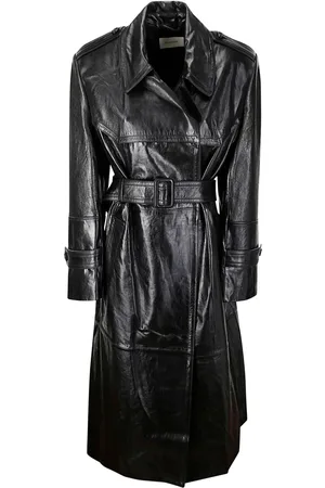 Sportmax Leather trench coat