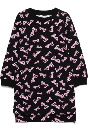 MONNALISA X Barbie logo-print dress