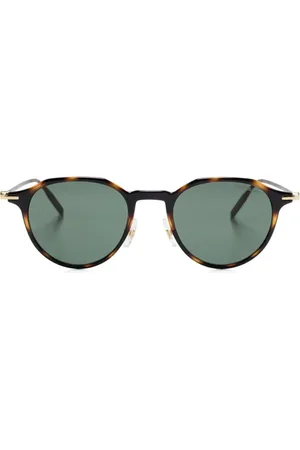 Montblanc Tortoiseshell-effect sunglasses