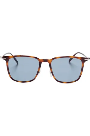 Montblanc Tortoiseshell-effect sunglasses