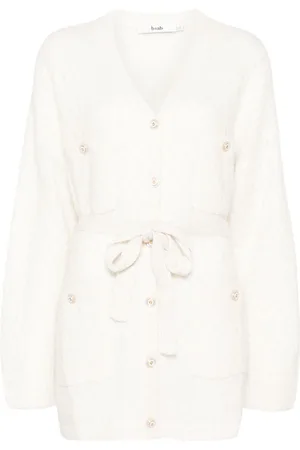 B+AB Belted v-neck knit dress