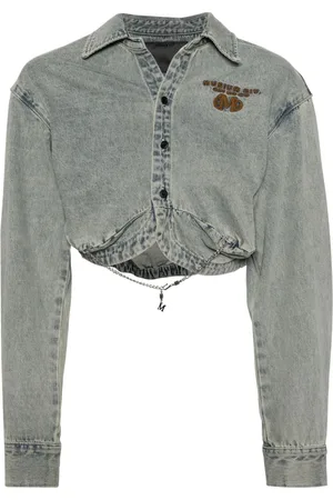 Musium Div. Cropped denim shirt