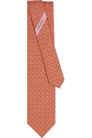 Salvatore Ferragamo String print tie