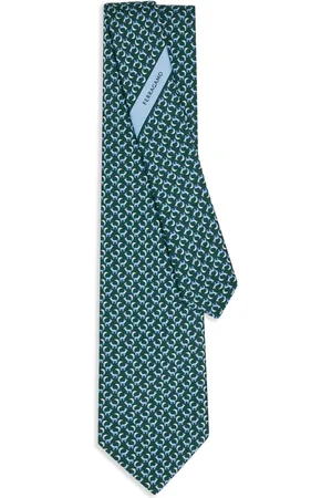 Salvatore Ferragamo Fox silk tie