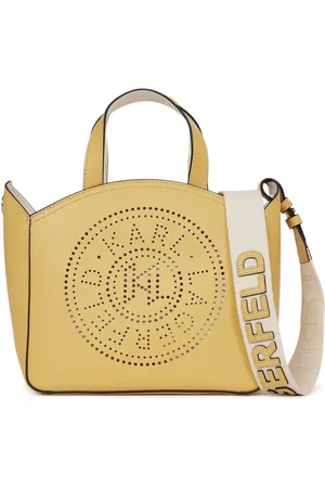 Karl Lagerfeld K/Circle perforated-logo tote bag