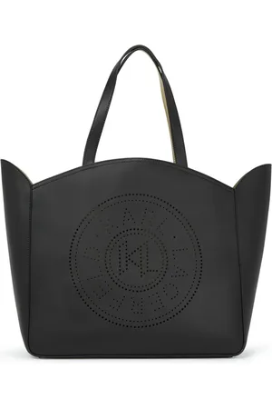 Karl Lagerfeld K/Circle perforated-logo tote bag