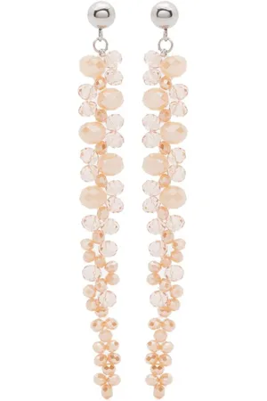 PESERICO SIGN Intertwined-crystals dangle earrings