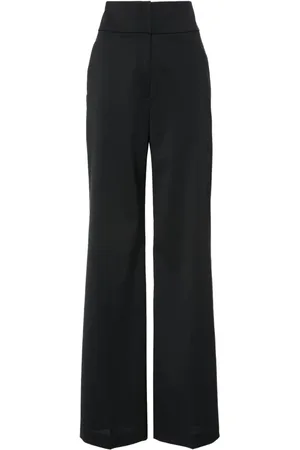 HUGO BOSS High-waisted flared-leg trousers