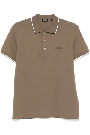 Ermenegildo Zegna Logo-embroidered polo shirt