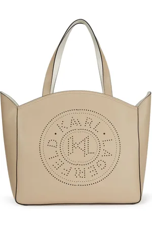 Karl Lagerfeld K/Circle perforated-logo tote bag