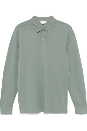 Sunspel Long-sleeve piqu?? polo shirt
