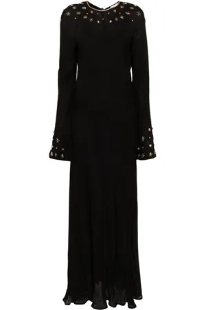 FORTE FORTE Crystal-embellished maxi dress