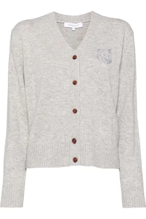 Maison Kitsuné Bold Fox Head embroidered cardigan