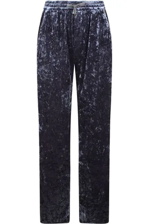 HERNO Crushed velvet trousers