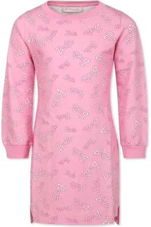MONNALISA X Barbie logo sweatshirt dress