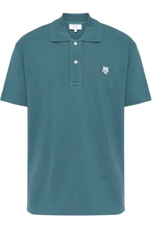 Maison Kitsuné Bold Fox head patch comfort polo shirt