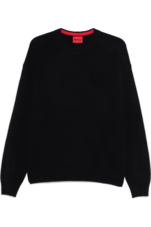 HUGO BOSS Logo-intarsia sweater