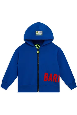 BARROW Flocked-logo hoodie