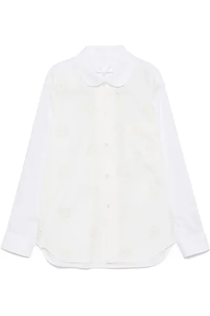Comme des Garçons Floral embroidery long-sleeves shirt