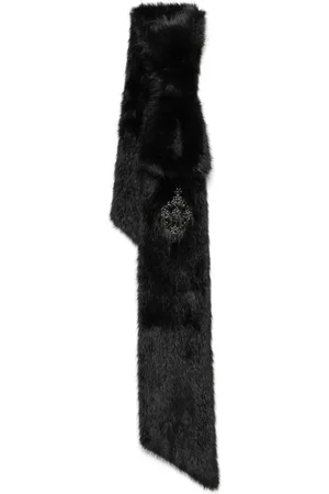 Simone Rocha Faux-fur bow scarf